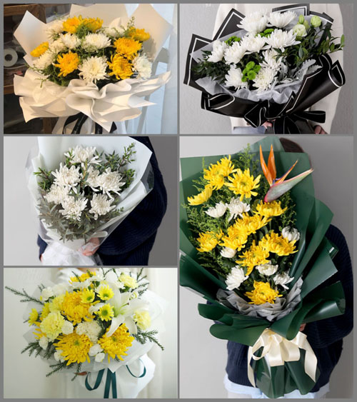 广东肇庆市封开县平凤镇登河村白事花束代送